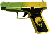 Glock PX4350204MAHIWG G43X  Sub-Compact Frame 9mm Luger 10+1 3.41" Black GMB Barrel, Mahi Cerakote Serrated Steel Slide, Mahi Polymer Frame w/Beavertail & Front Rail, Black Textured Grip, Ambidextrous