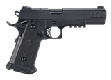 EAA 395040 Witness2311  45 ACP 11+1 5" Black Barrel, Black Serrated Slide & Polymer Frame w/Picatinny Rail & Beavertail Black Checkered Polymer Grips