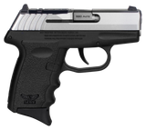 SCCY Industries CPX3TTBKRDRG3 CPX-3 RD Sub-Compact Frame 380 ACP 10+1, 2.96" Stainless Quadlock Barrel Stainless Steel Serrated Slide, Black Polymer Frame w/Finger Grooves, No Safety, Right Hand
