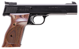 Smith & Wesson 130511 41  Full Size Frame 22 LR 10+1, 5.50" Blued Button Rifled Steel Barrel, Serrated Slide & Frame, Checkered Wood Target Grip