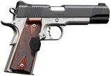 Kimber Mfg.,inc 3200387 Custom II Two-Tone LG 45 ACP 7+1 5" Brushed Polished Black Brush Polished Small Rosewood Checkered Grip