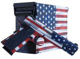 Citadel CITC45FUSAAC M1911 Flag 45 ACP 8+1, 5" Stainless Steel Barrel, American Flag Cerakote Serrated Steel Slide, Steel Frame w/Beavertail, Features Matching Ammo Can, Ambidextrous