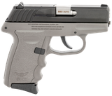SCCY Industries CPX-3CBSG CPX-3  380 ACP 10+1 3.10" Sniper Gray Polymer Serrated Black Nitride SS Slide Finger Grooved Sniper Gray Polymer Grip