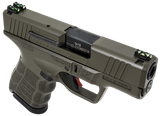 SAR USA SAR9SCOD SAR9 SC  Sub-Compact Frame 9mm Luger 12+1 3.30" Black Steel Barrel, OD Green Cerakote Steel Optic Ready/Ported/Serrated Slide, OD Green Polymer Frame, Interchangeable Backstrap Grip
