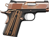 Kimber Mfg, Inc 3200373 Ultra II  45 ACP 7+1 3" Stainless Match Grade Barrel, Engraved Rose Gold PVD Serrated Stainless Steel Slide, Kimpro II Black Aluminum Frame w/Beavertail, G10 Grip