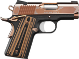 Kimber Mfg, Inc 3200373 Ultra II  45 ACP 7+1 3" Stainless Match Grade Barrel, Engraved Rose Gold PVD Serrated Stainless Steel Slide, Kimpro II Black Aluminum Frame w/Beavertail, G10 Grip