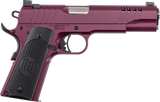 Auto-Ordnance 1911TCAC9 1911  45 ACP 7+1 5" Stainless Steel Barrel, Serrated Stainless Steel Slide, Black Cherry Cerakote Steel Frame w/Beavertail, Armor Black Cerakote Engraved Aluminum Grip