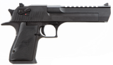 Magnum Research DE44 Desert Eagle Mark XIX 44 Rem Mag Caliber with 6" Picatinny Rail Barrel, 8+1 Capacity, Overall Black Finish Carbon Steel, Beavertail Frame, Serrated Slide & Rubber Grip
