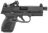 FN 66100803 509CT w/Optic 9mm Luger 10+1 4.32" Black Steel Threaded Barrel, Black PVD Optic Cut/Serrated Steel Slide & Polymer Frame w/Picatinny Rail, Vortex Viper Red Dot, Ambidextrous