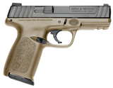 Smith & Wesson 11998 SD9  Compact Frame 9mm Luger 16+1, 4" Black Armornite Stainless Steel Barrel & Serrated Slide, Flat Dark Earth Polymer Frame w/Picatinny Rail, FDE Textured Grip, No Safety