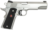 Colt Mfg O2020XE Delta Elite Government 10mm Auto 8+1 5" Steel Barrel, Stainless Steel Serrated Slide & Frame w/Beavertail, Black Polymer w/Delta Medallions Grips, Ambidextrous