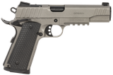 Girsan 391147 MC1911 S Influencer Full Size 45 ACP 8+1 5" Black Steel Barrel, Tungsten Gray Cerakote Optic Ready/Serrated Steel Slide & Frame w/Picatinny Rail & Beavertail, Gray Polymer Grip