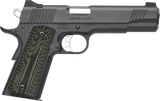 Kimber Mfg, Inc 3200347 TLE II Custom 10mm Auto 8+1 5" Stainless Match Grade Barrel, Matte Black Serrated Steel Slide, Matte Black Steel Frame w/Beavertail, Aggressively Textures G-10 Grip