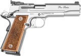 Smith & Wesson 178047 1911 Performance Center Pro  Full Size Frame 9mm Luger 10+1 5" Stainless Steel Barrel, Matte Silver Serrated Stainless Steel Slide & Frame w/Beavertail, Wood Grip
