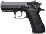 IWI US J941FS910ORP Jericho 941 Mid-Size Frame 9mm Luger 10+1 3.80" Black Chrome Lined Steel Barrel, Black Serrated Steel Slide & Frame w/Beavertail & Picatinny Rail, Black Textured Grips