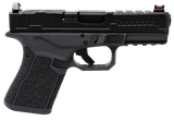 Faxon Firearms FX-19-P-02 FX-19 Patriot Gen 2 Compact Frame 9mm Luger 15+1 Black DLC Match Grade Barrel, Optic Cut/Serrated Slide, Polymer Frame w/Picatinny Rail, Angled Grip