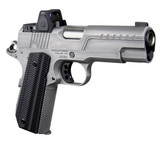 Ed Brown FX2SS FX2  45 ACP 7+1 4.25" Recessed Crown Barrel, Stainless Steel Engraved American Flag/Serrated Slide, Stainless Steel Frame, Trijicon RMRcc 3.25 MOA Sight
