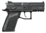 CZ-USA 01086 P-07  9mm Luger 10+1 3.75" Blued Steel Barrel, Black Nitride Serrated Steel Slide, Black Polymer Frame w/Picatinny Rail, Black Interchangeable Backstrap Grip, Ambidextrous