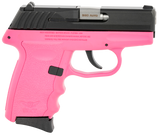 SCCY CPX-3CBPKG3 380 BLK SLIDE PNK GRIP NO SFE 10R