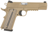 SDS Imports 10100549 1911 Raider Carry 9mm Luger 9+1 5" Stainless Steel Barrel, Flat Dark Earth Cerakote Serrated Slide, Steel Frame w/Beavertail & Picatinny Rail, Black/FDE Textured G10 Grips