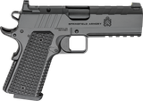 Springfield Armory PX9227LAOS 1911 Emissary 9mm 9+1 4.25" Stainless Steel Barrel Optic Ready Black Carbon Steel Slide VZ Grips Thin-Line G10 Grip