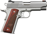 Kimber Mfg, Inc 3200323 Carry II Pro 9mm Luger 9+1 4" Stainless Match Grade Barrel, Satin Silver Serrated Stainless Steel Slide, Satin Silver Aluminum Frame w/Beavertail, Rosewood Grip
