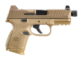 FN 66100780 509C Tactical Compact Frame 9mm Luger 12+1/24+1, 4.32" Black Steel Threaded Barrel, Flat Dark Earth Optic Cut/Serrated Steel Slide & Polymer Frame w/Picatinny Rail, Ambidextrous