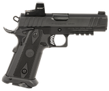 Girsan 395010 Witness2311  10mm Auto 15+1 4.25" Black Steel Barrel, Black Serrated Black Polymer Frame w/Beavertail & Picatinny Rail, Black Checkered Polymer Grip, Ambidextrous