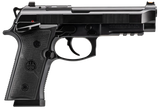 Beretta USA J92XFMSDA21 92GTS  9mm Luger 18+1 4.70" Black Inox Steel Barrel, Black Cerakote Optic Ready/Serrated Steel Slide + Aluminum Frame w/Beavertail & Picatinny Rail, Ambidextrous