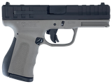 Citadel CITCP9GRY Centurion CP9 Compact Frame 9mm Luger 14+1, 4" Black Steel Barrel, Optic Ready/Serrated Steel Slide, Gray Polymer Frame & Grip