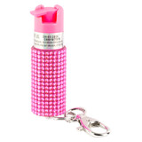 SABRE JEWELED SPRAY W/KEY RING PINK