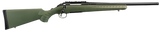 Ruger 6974 American Predator  Full Size 308 Win 4+1 18" Matte Black Threaded Barrel, Matte Black Steel Receiver w/Picatinny Rail, Moss Green Fixed Synthetic Stock