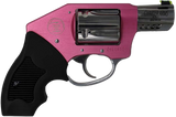 Charter Arms 53812 Off Duty Coyote 380 ACP 5rd 2" Stainless Ported Barrel, High Polished Cylinder, Pink Aluminum Frame, Black Finger Grooved Rubber Grip, Concealed Hammer