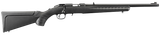 Ruger 8306 American Rimfire Compact Compact 22 LR 10+1 18" Satin Blued Threaded Barrel, Satin Blued Drilled & Tapped Steel Receiver, Black Synthetic Adjustable Stock, Right Hand