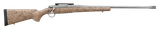 Ruger 57155 Hawkeye FTW Hunter Full Size 300 Win Mag 3+1 24" Matte Stainless Steel Threaded Barrel, Picatinny Rail Stainless Steel Receiver, Speckled Tan/Black HS Precision Synthetic Stock