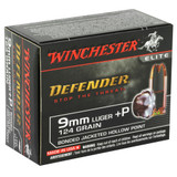 WIN DEFENDER 9MM+P 124GR JHP 20/200