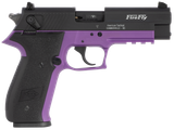 GSG GERG2210FFL FireFly  22 LR 10+1 4" Black Serrated Slide, Purple Zinc Alloy w/Accessory Rail Frame, Black Polymer Grip