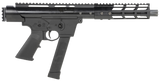 Tactical Superiority SIA-TAC09-085RD Tac-9  9mm Luger 8.50" Black Hard Coat Anodized Rec Picatinny Rail End Cap Black A2 Grip Includes Red Dot