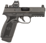 FN 66101917 545 MRD w/Optic Full Size 45 ACP 10+1 4.10" Black Target Crown Steel Barrel, Black PVD Optic Cut/Serrated Steel Slide & Polymer Frame w/Picatinny Rail, Holosun 407C Red Dot, Ambidextrous