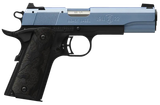 Browning 051897490 1911 Black Label Full Size Frame 22 LR 10+1, 4.25" Matte Stainless Steel Barrel, Polar Blue Cerakote Serrated Slide, Matte Black Polymer Frame w/Beavertail, Black Laminate Wood Grip
