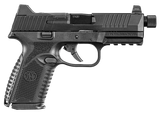 FN 66100838 509MT  Mid-Size Frame 9mm Luger 10+1 4.50" Black Target Crown/Threaded Steel Barrel, Matte Black Optic Ready/Serrated Steel Slide, Matte Black Polymer Frame w/Picatinny Rail, Ambidextrous