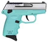 SCCY Industries CPX4TTSBRDRG3 CPX-4 RD 380 ACP 10+1 2.96" SCCY Blue Polymer/Serrated Stainless Steel Slide/Finger Grooved SCCY Blue Polymer Grip