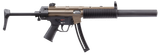 HK 81000627 MP5  Sports South Exclusive 22 LR 25+1 16.10" Black Barrel, Exclusive Flat Dark Earth Steel Receiver, Black Collapsible Stock