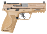 Smith & Wesson 13573 M&P M2.0  Compact 9mm Luger 15+1 4" Stainless Steel Barrel & Optic Cut/Serrated Stainless Steel Slide, Flat Dark Earth Polymer Frame w/Picatinny Rail