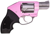 Charter Arms 53851 Undercover Lite Chic Lady Small 38 Special 5 Shot 2" High Polished Stainless Steel Barrel & Cylinder, Pink Aluminum Frame w/Black Finger Grooved Rubber Grip, Concealed Hammer