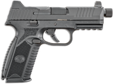 FN 66100527 509T  9mm Luger 10+1, 4.50" Black Steel Threaded Barrel, Matte Black Optic Ready/Serrated Stainless Steel Slide, Matte Black Polymer Frame w/Picatinny Rail