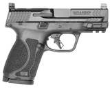 Smith & Wesson 13571 M&P M2.0  Compact 9mm Luger 15+1, 3.60" Black Armornite Stainless Steel Barrel & Optic Cut/Serrated Slide, Matte Black Polymer Frame w/Picatinny Rail