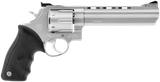 Taurus 2440069 44  44 Rem Mag 6rd 6.50" Ported Barrel, Overall Matte Finish Stainless Steel, Finger Grooved Black Rubber Grip & Adjustable Rear Sight