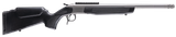 CVA HR4439S Scout Takedown 35 Whelen 1rd 22" Stainless Fluted Threaded Barrel, Stainless Steel Receiver w/Picatinny Rail, Adj Comb & LOP Black Synthetic Stock