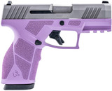 Taurus 1-GX2939LP-10 GX2  9mm 10+1 3.37" Matte Stainless Steel Barrel, Matte Serrated Stainless Steel Slide, Light Purple Polymer Frame w/Picatinny Rail, Polymer Grip
